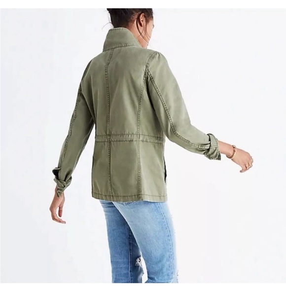 Madewell Women’s Small Military Cargo Utility Jacket Full Zip - Picture 2 of 14